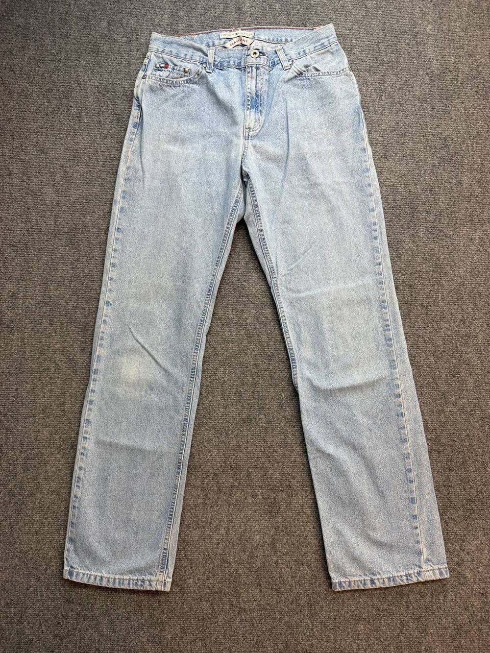 Vintage Y2K Tommy Hilfiger Classic Fit Womens Jeans Size 28 Light Wash